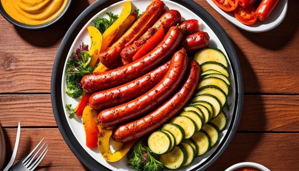 Delícias Leves na Airfryer: 3 Receitas Para Saborear Sem Culpa 5 linguica com legumes na airfryer0A